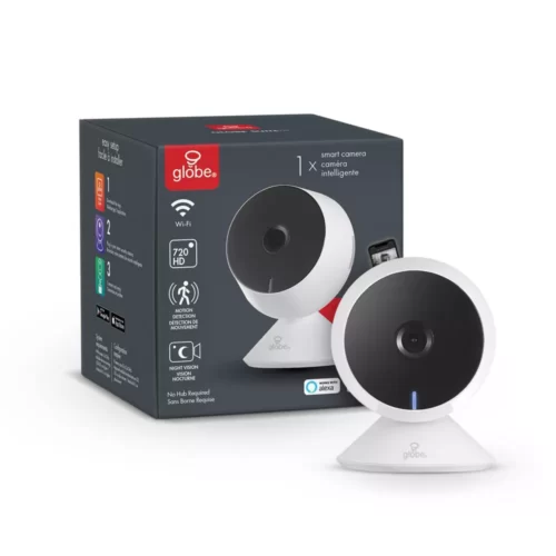 Smart White 720p Wi Fi Enabled Voice Activated Indoor Security Camera1